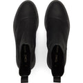 TOMS Charlie Bottes Noires En Cuir Pour Femmes