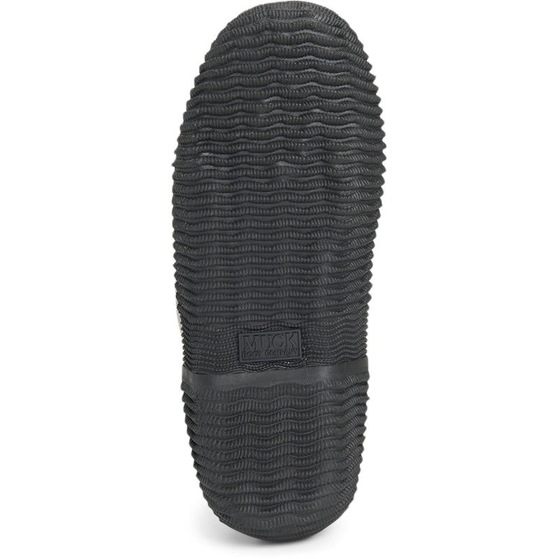 Muck Boots Hale Bottes En Caoutchouc Noires Avec Motif Pied-De-Poule En Peluche