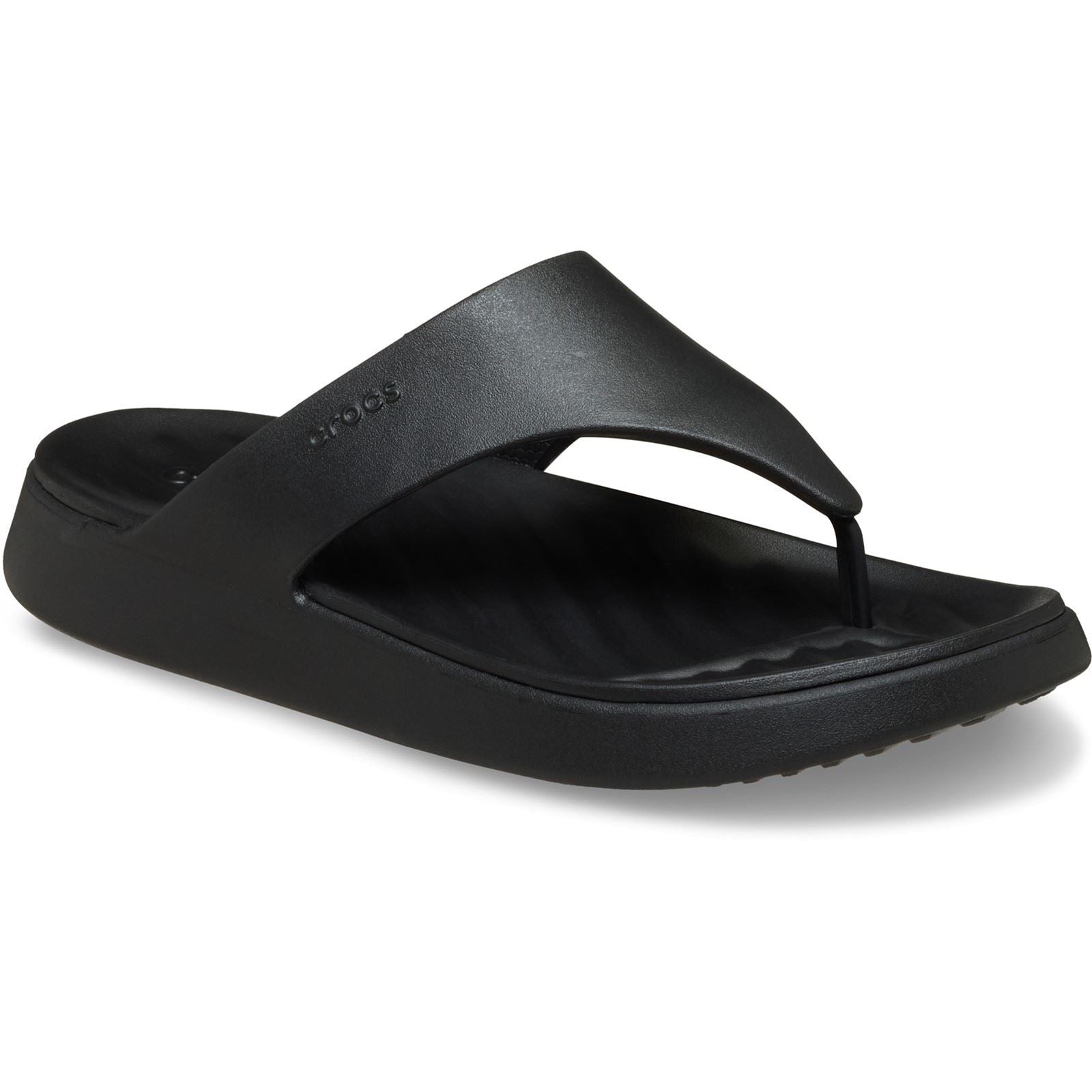 Crocs Getaway Triangle Sandales Noires Pour Femmes En Eva