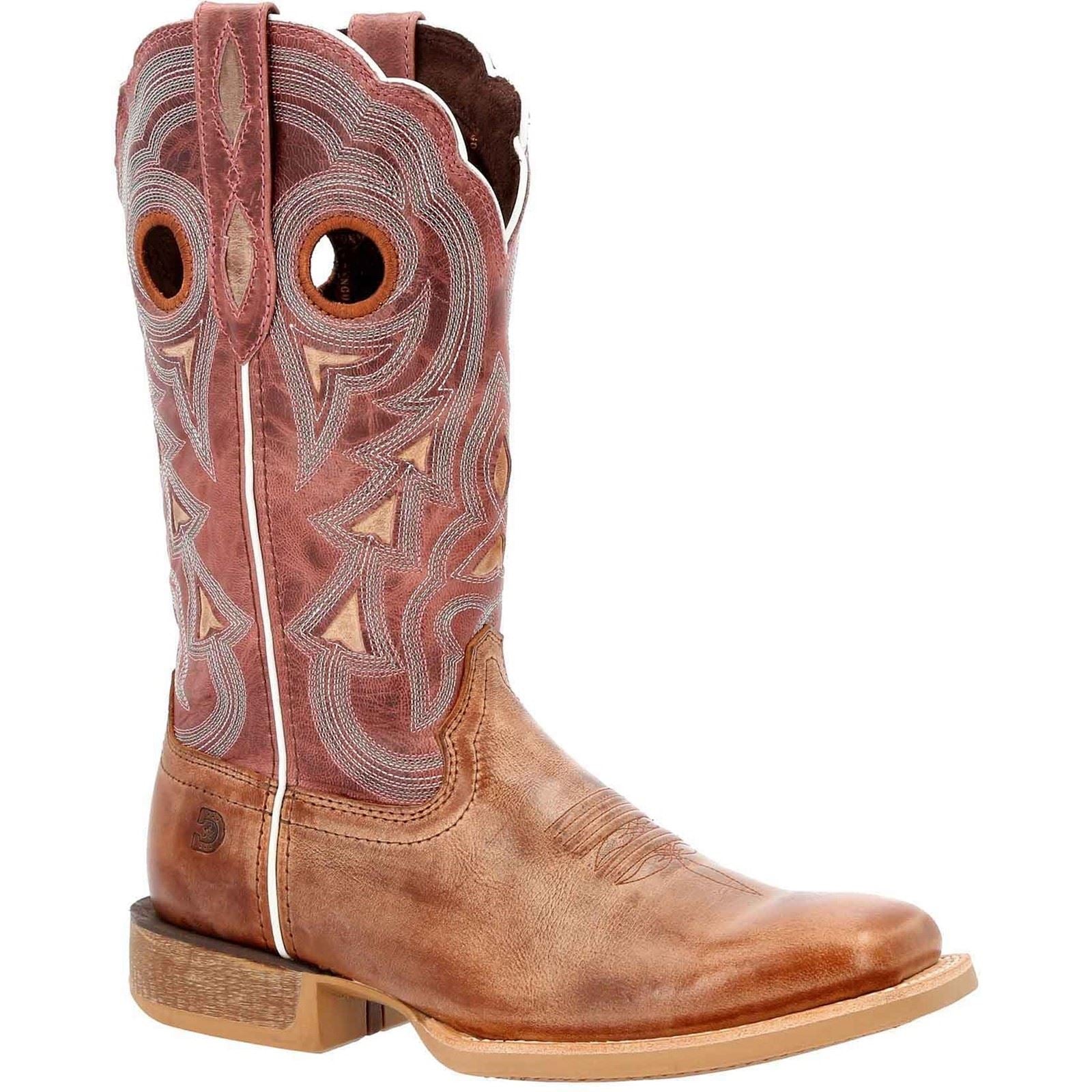 Durango Lady Rebel Pro Bottes En Cuir Pour Femme Marron Poussière/bleu Ciel