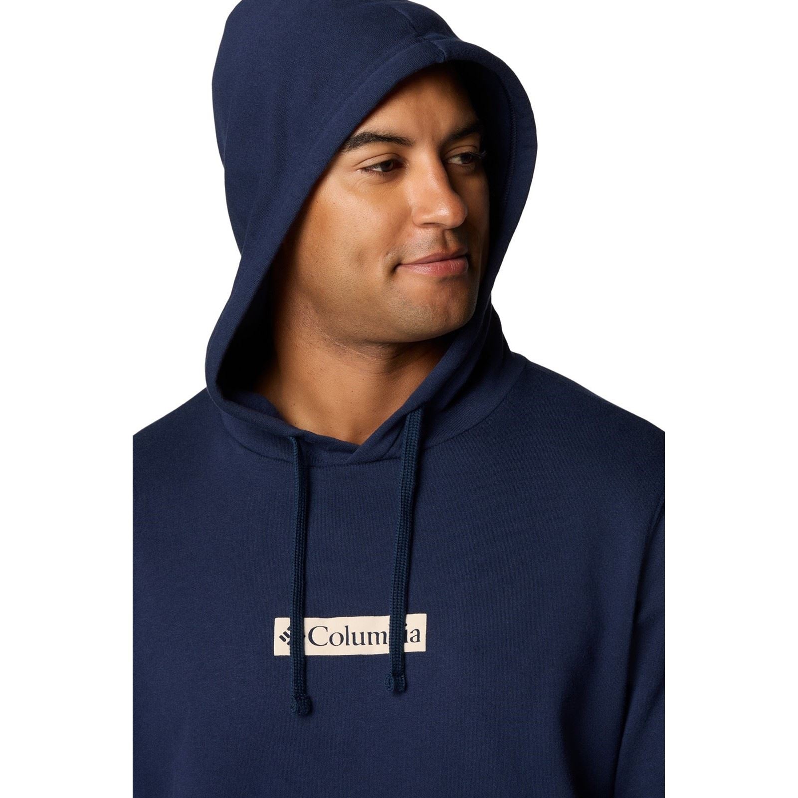 Columbia Columbia Trek Sweat À Capuche Bleu En Coton Pour Homme Trek