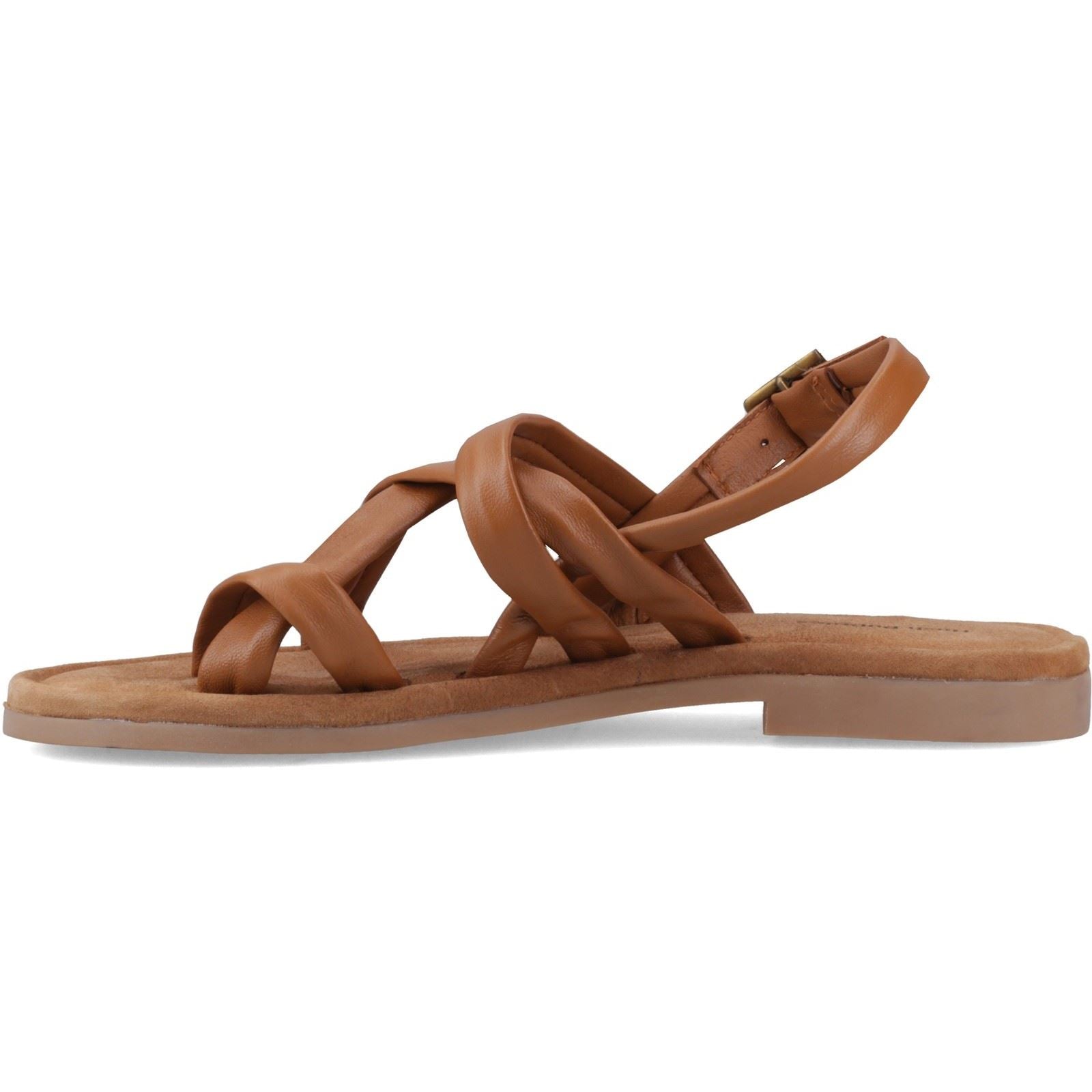 Hush Puppies Hope Sandales En Cuir Pour Femmes Couleur Caramel