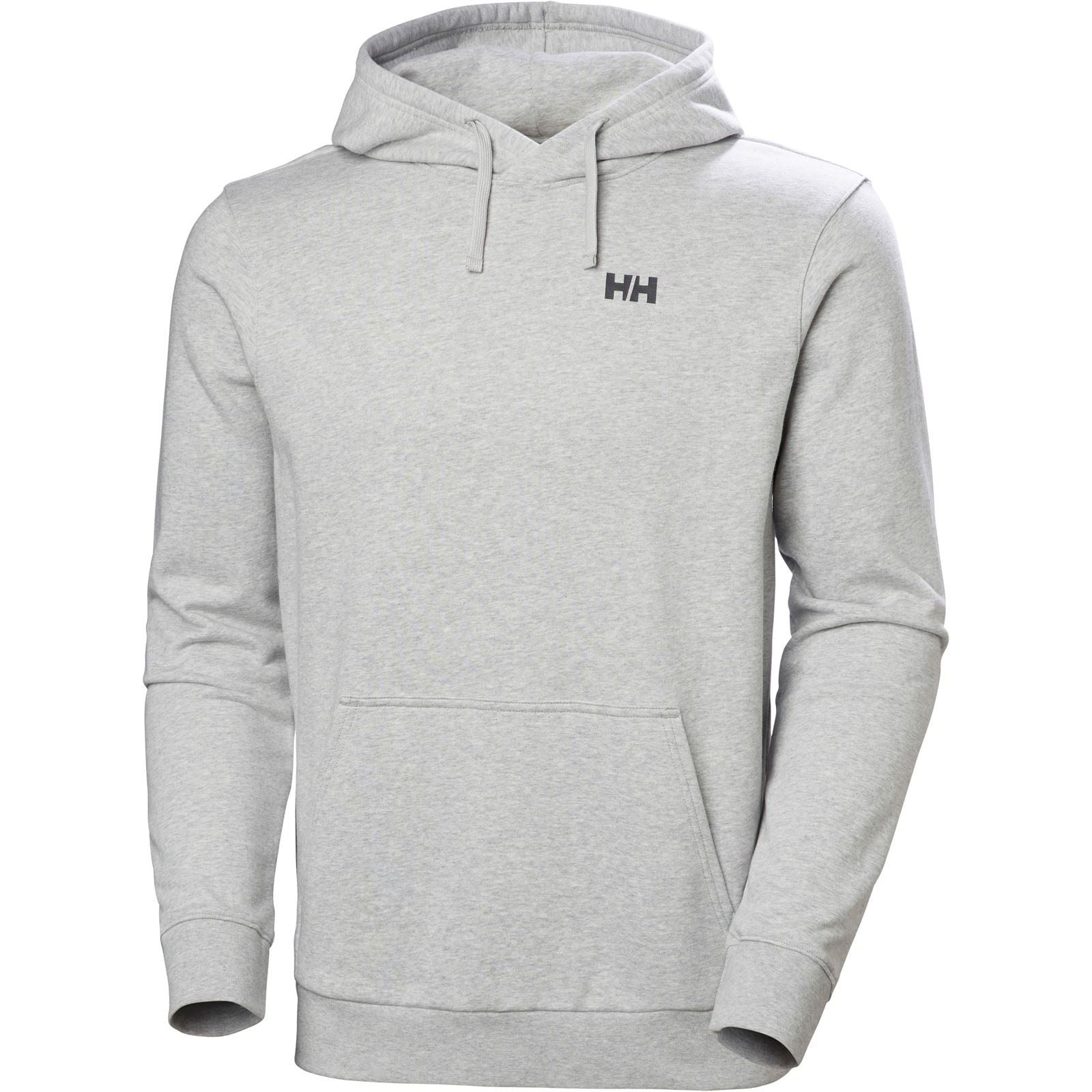 Helly Hansen Sport Core Graphic Hoodie Sweat À Capuche Gris En Coton Pour Homme