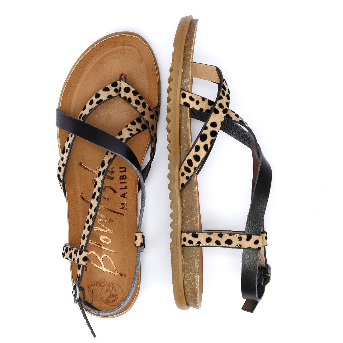 Blowfish Malibu Mirenda Sandales Léopard Pour Femmes