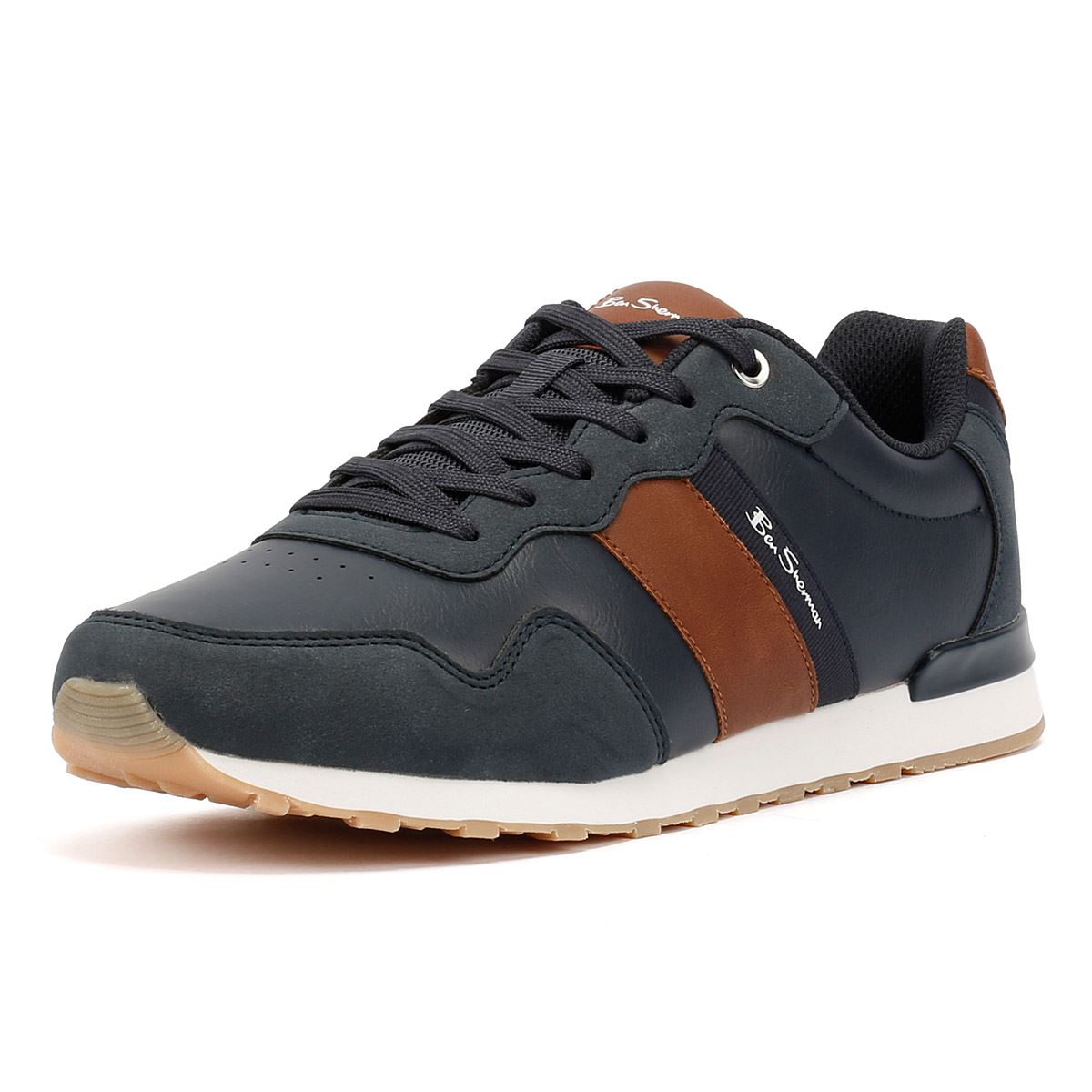Ben Sherman Owen Retro Baskets Bleues Pour Hommes