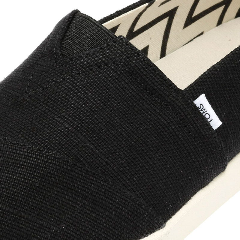 TOMS Alpargata Plus Heritage Espadrilles En Toile Pour Femmes Noires