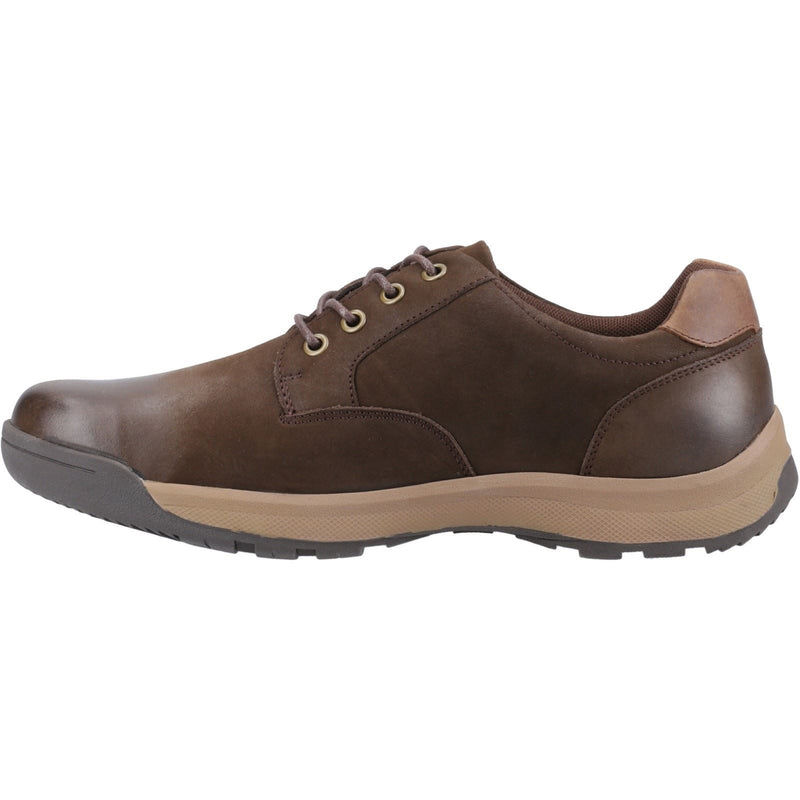 Hush Puppies Vinson Chaussures En Cuir Marron À Lacets Pour Homme