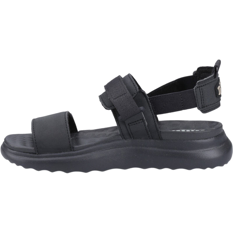 HEYDUDE Collins Mono Sport Sandales Noires Pour Femmes