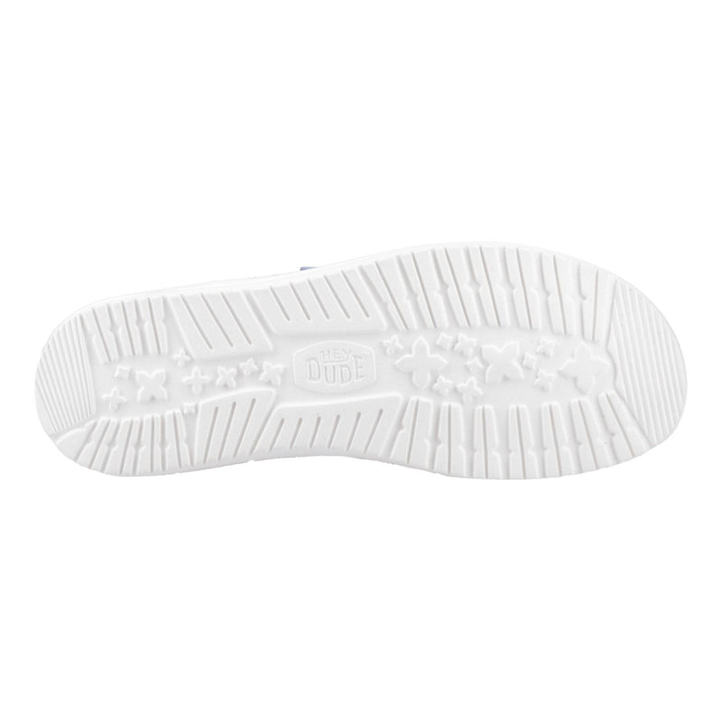 HEYDUDE Wally Jute Chaussures Mocassins En Toile Pour Homme Rouge Foncé /Argenté Birch