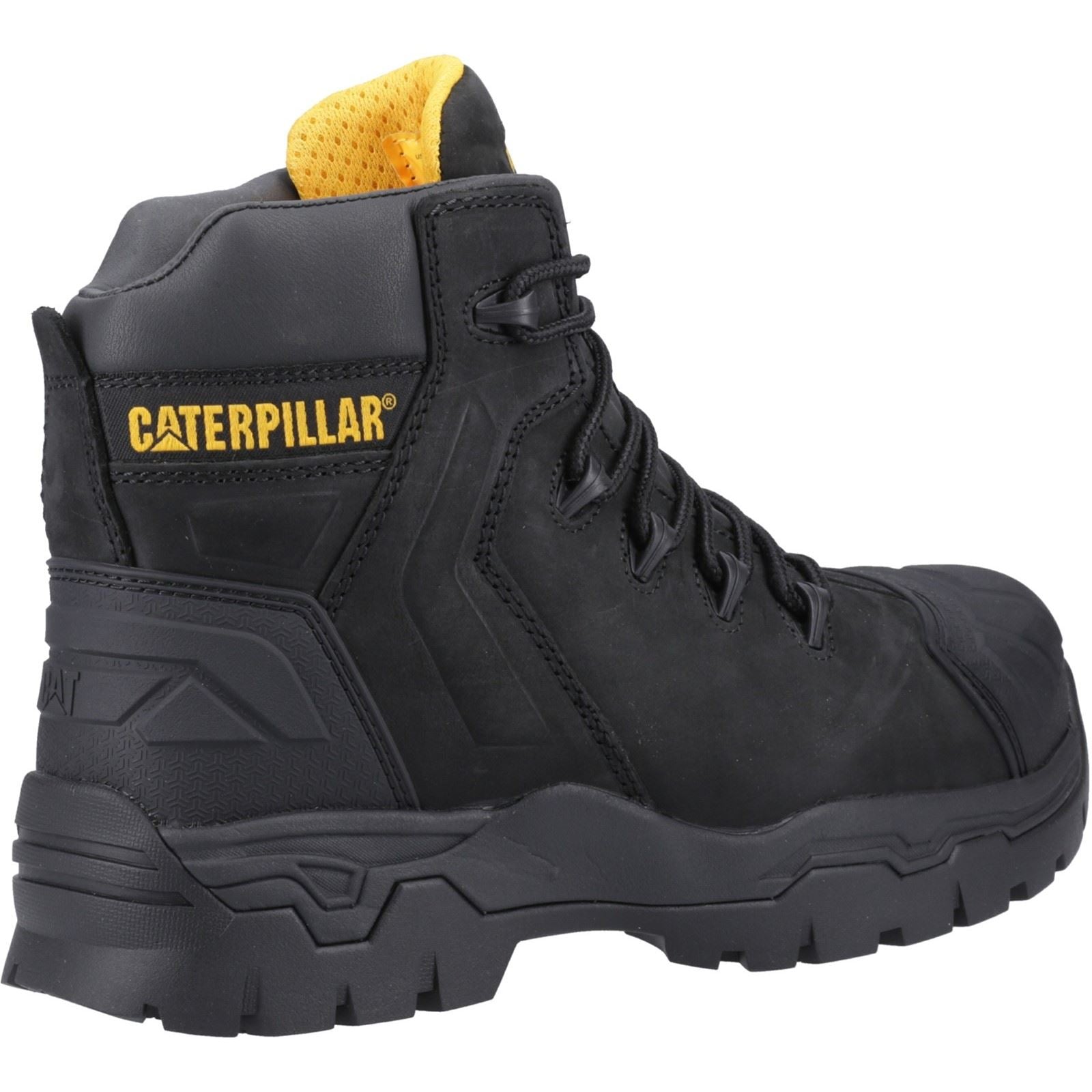 Caterpillar Bottes De Sécurité En Cuir Noir Everett S3 Wp