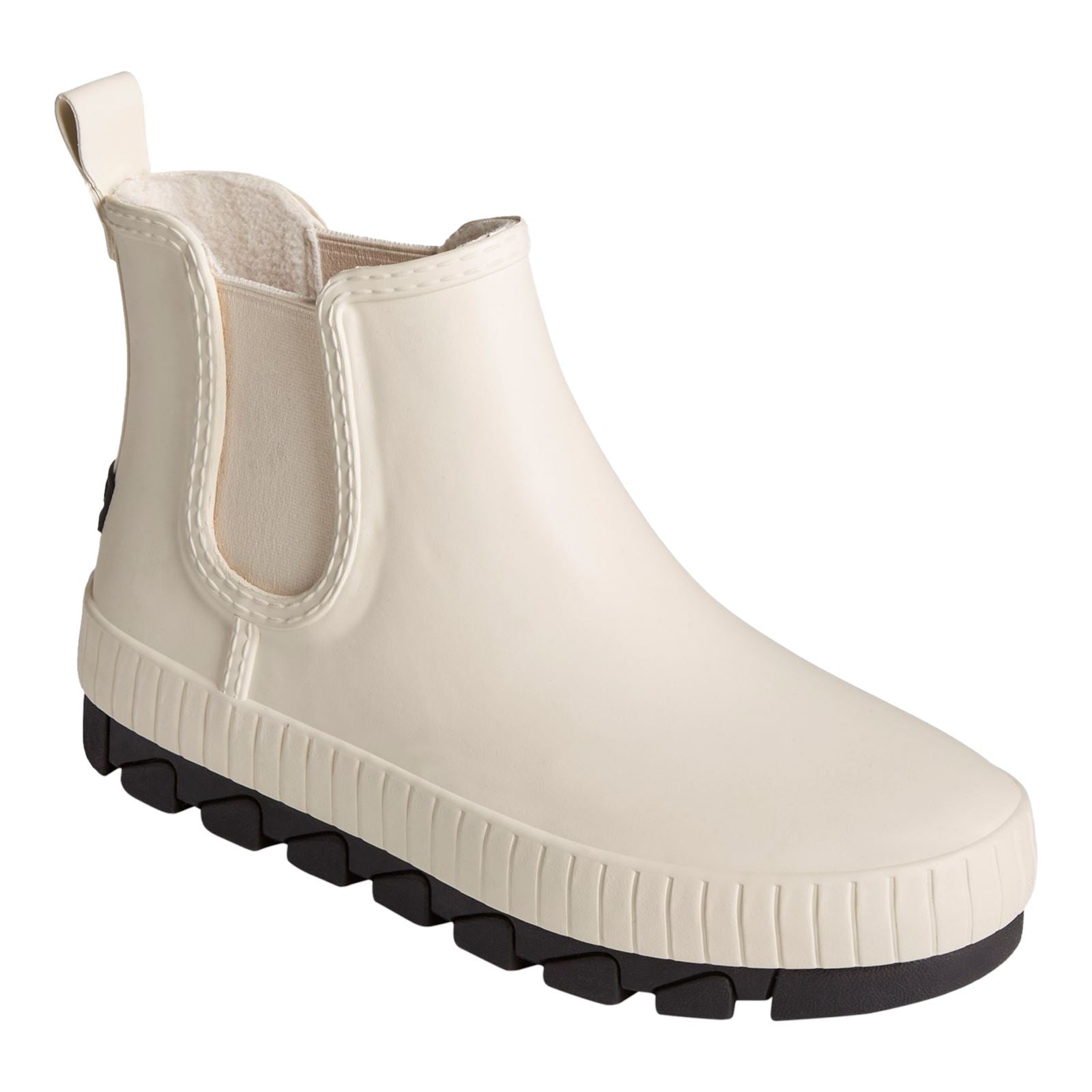 Sperry Torrent Chelsea Bottes Blanches En Caoutchouc Pour Femmes