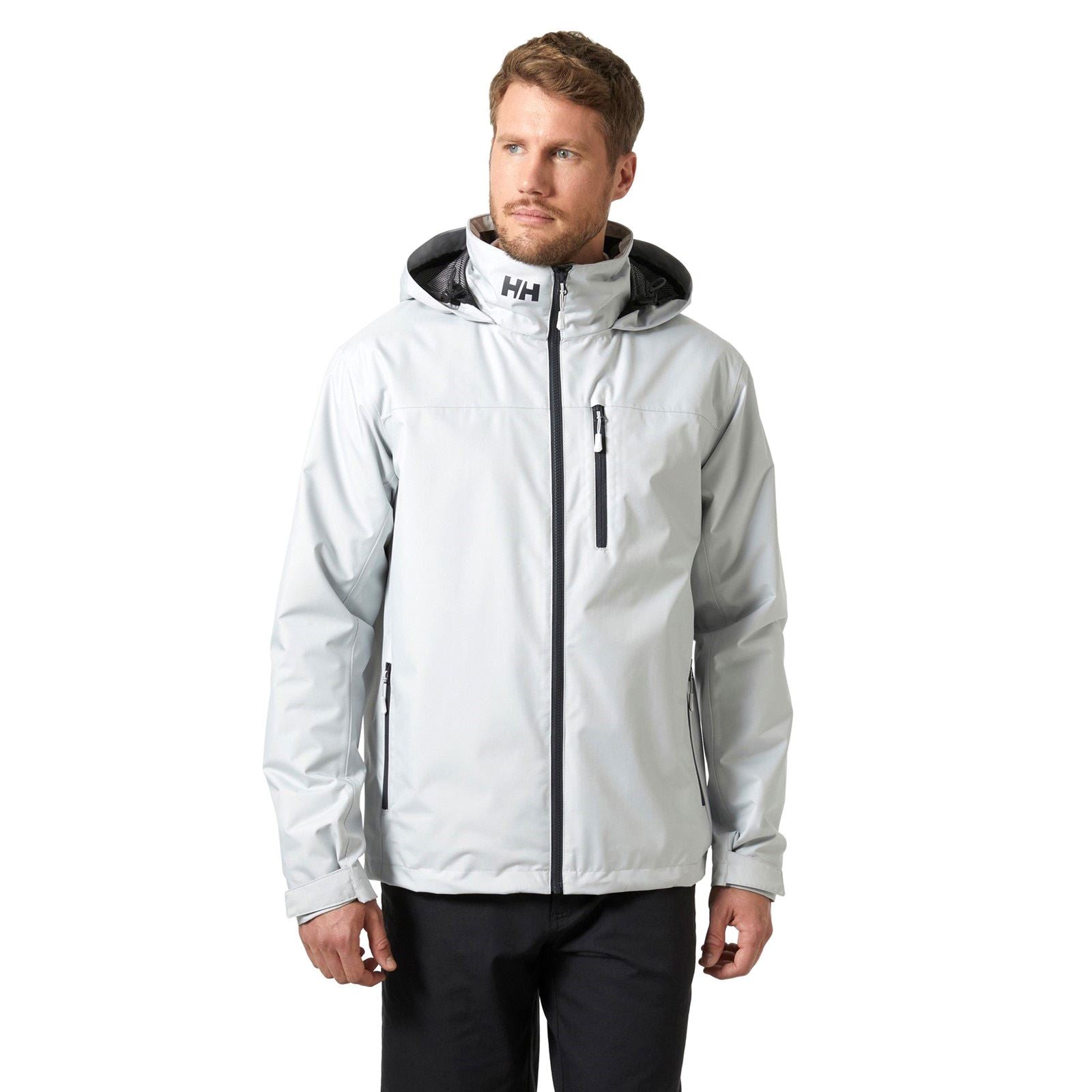 Helly Hansen Sport Crew Hooded Midlayer Sailing 2.1 Veste De Navigation Grise Pour Homme