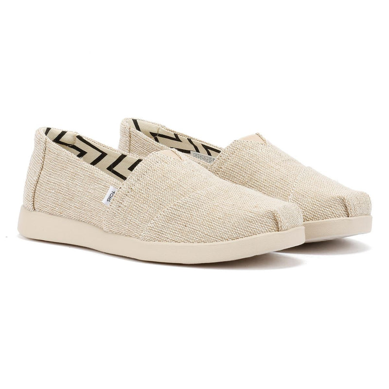 TOMS Alpargata Plus Heritage Espadrilles Pour Femmes En Toile Beige