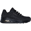 Skechers Uno Kat-Neato Baskets Noires Pour Femmes En Matière Synthétique