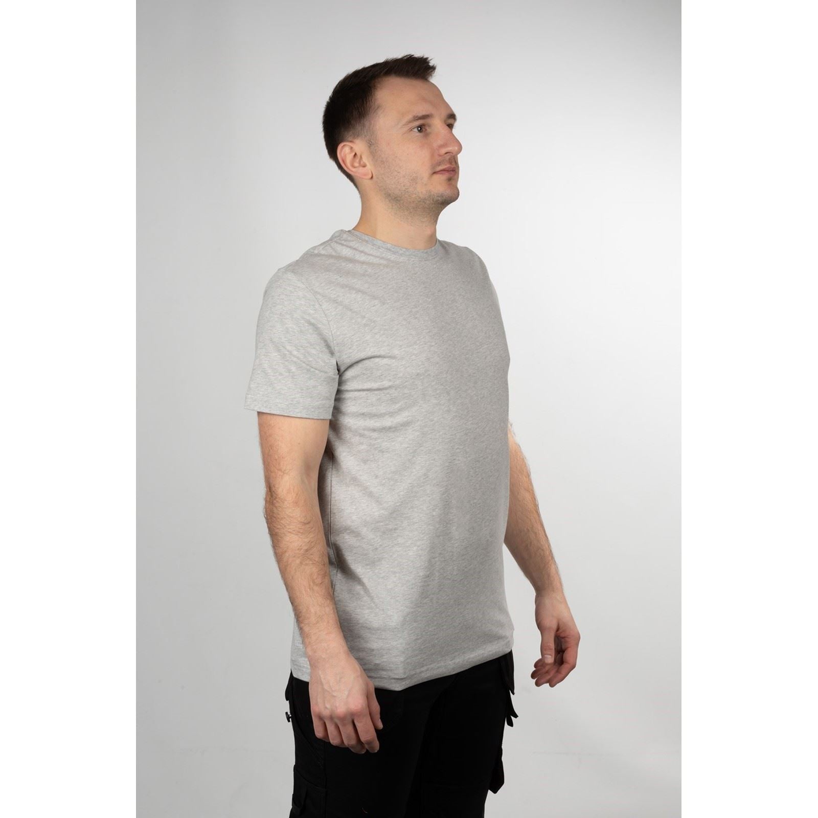 Helly Hansen Workwear Kensington T-Shirts À Manches Courtes Grises Pour Hommes En Coton