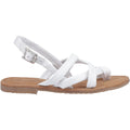 Hush Puppies Hope Sandales Blanches Pour Femmes En Cuir