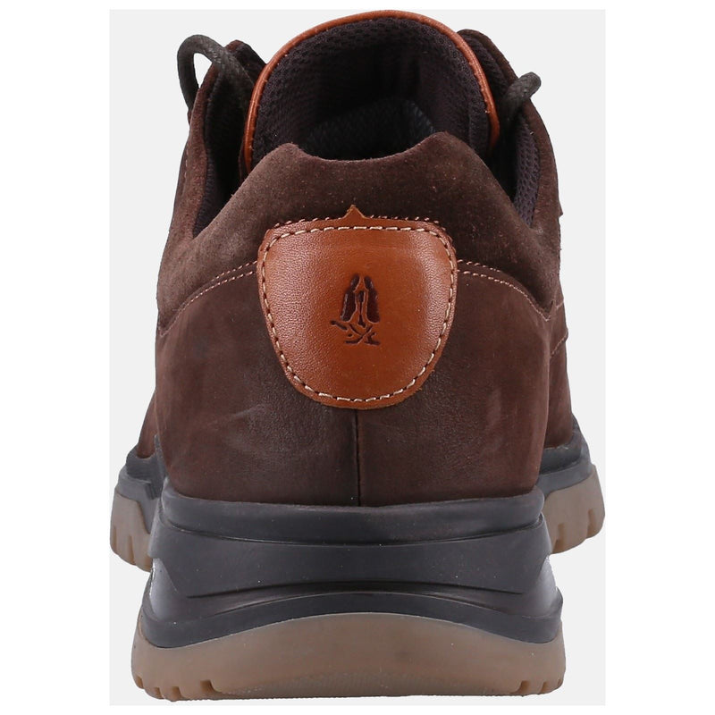 Hush Puppies Pele Chaussures À Lacets En Nubuck Marron Pour Hommes