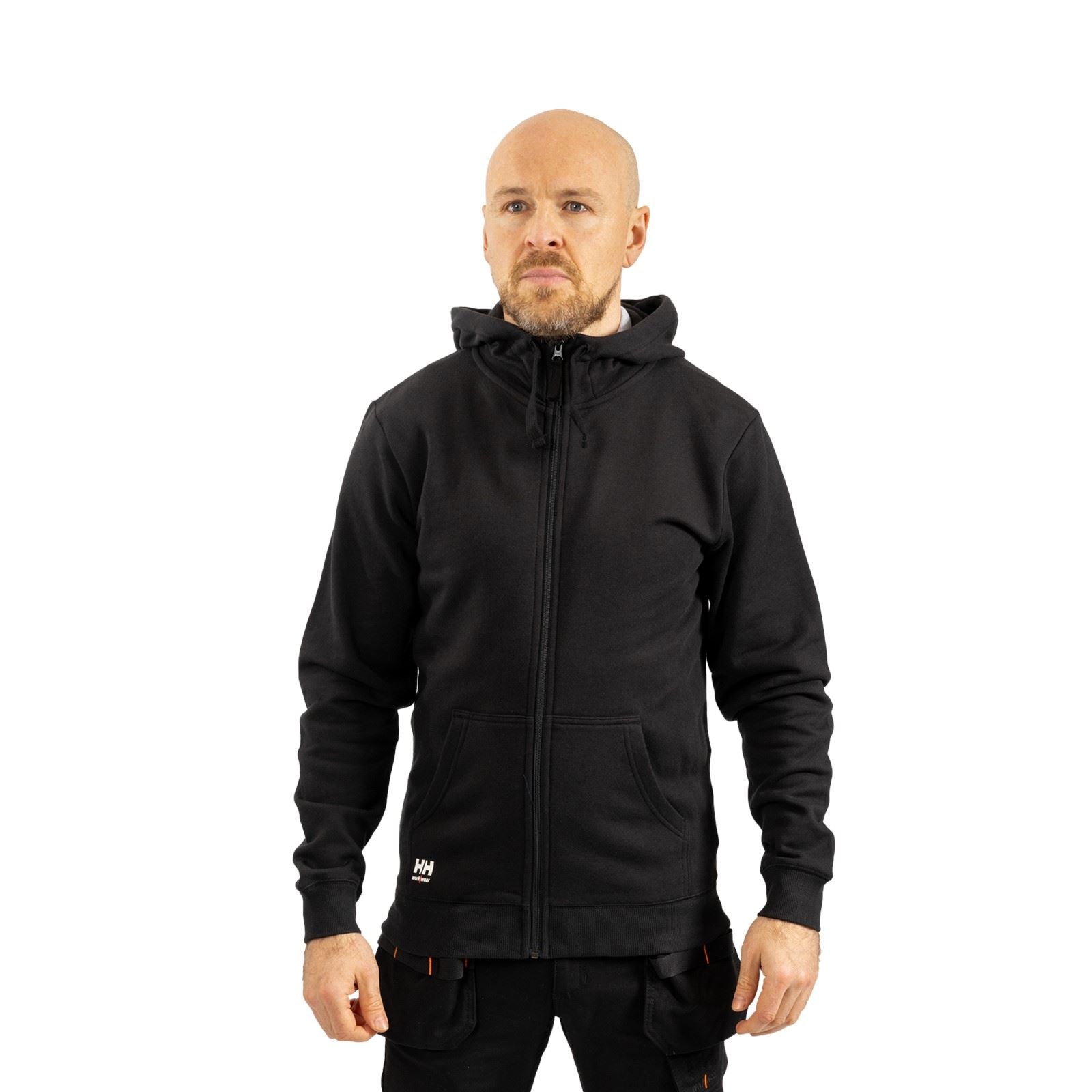 Helly Hansen Workwear Manchester Zip Sweatshirt À Capuche Noir En Coton Pour Homme