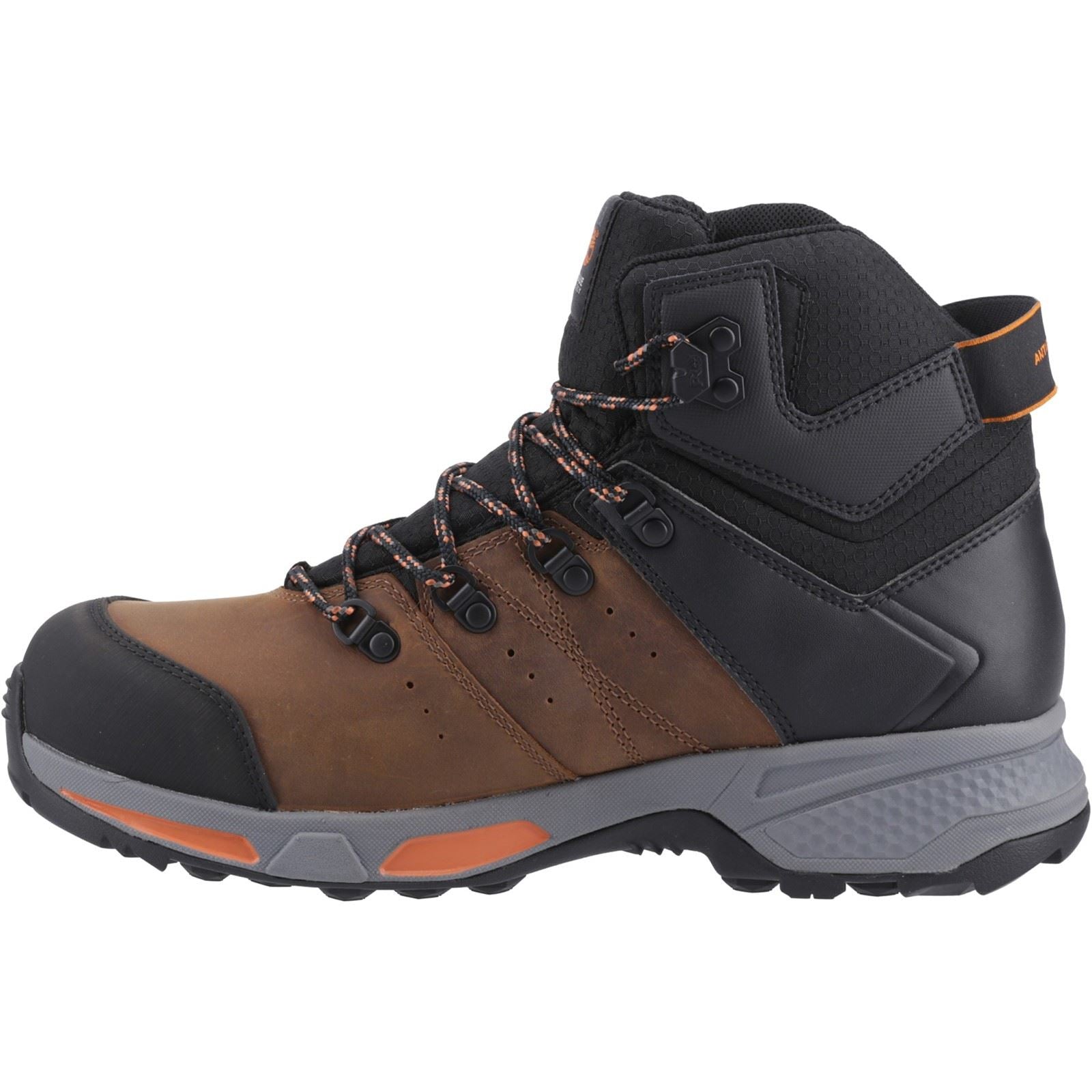 Timberland Pro Bottes De Sécurité En Cuir Marron Switchback