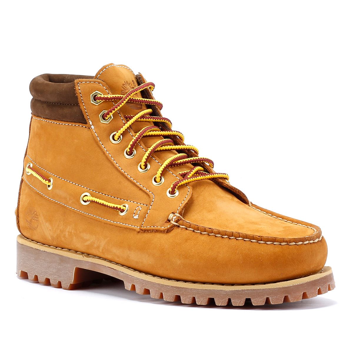 Timberland Authentic Bottes En Cuir Marron Pour Hommes