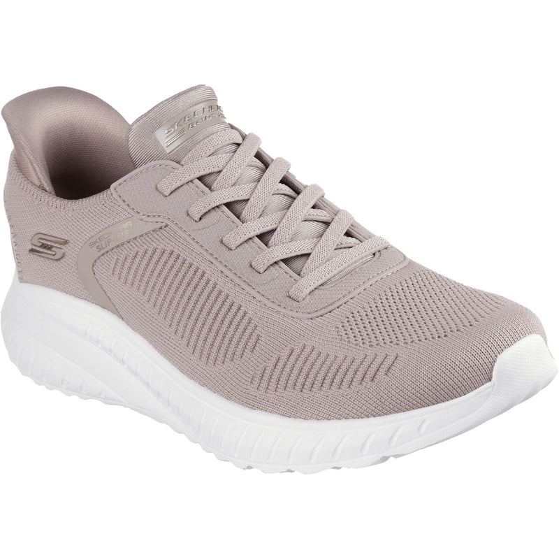 Skechers BOBS Sport Squad Chaos Baskets Pour Femmes En Textile Taupe