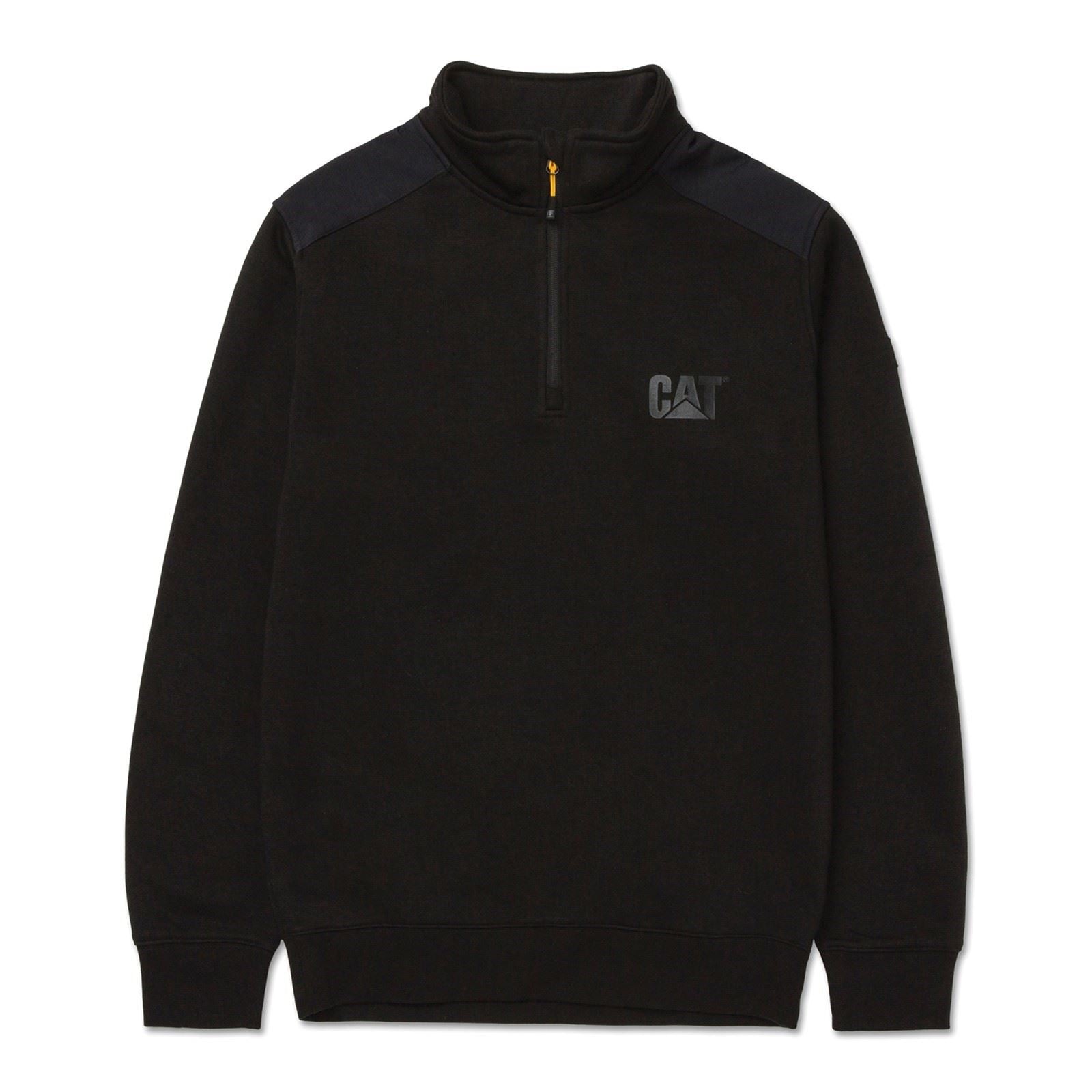 Caterpillar Essential 1/4 Zip Sweatshirt Noir Pour Homme En Polyester