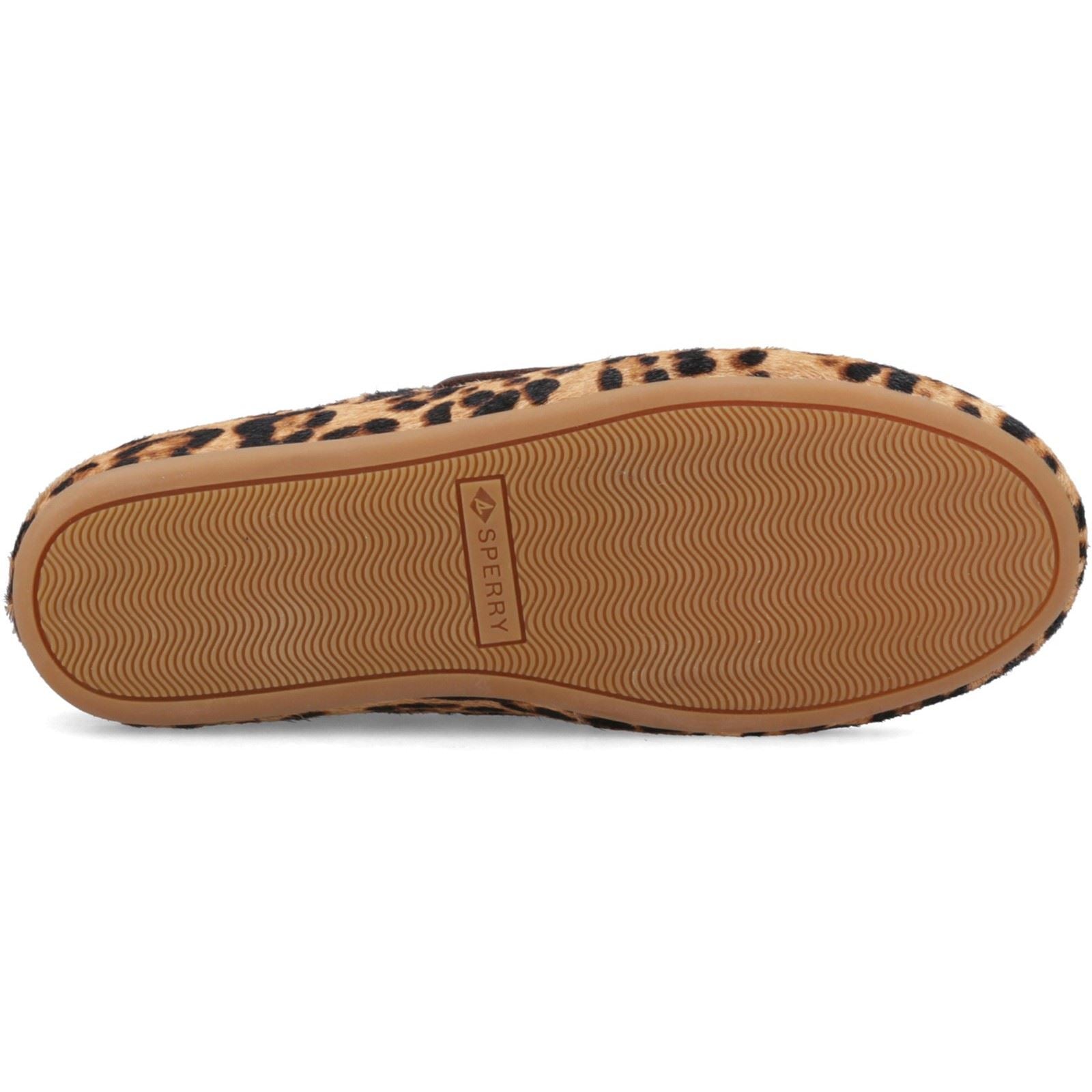 Sperry Slimboat Chaussures Bateau En Cuir Pour Femme Léopard