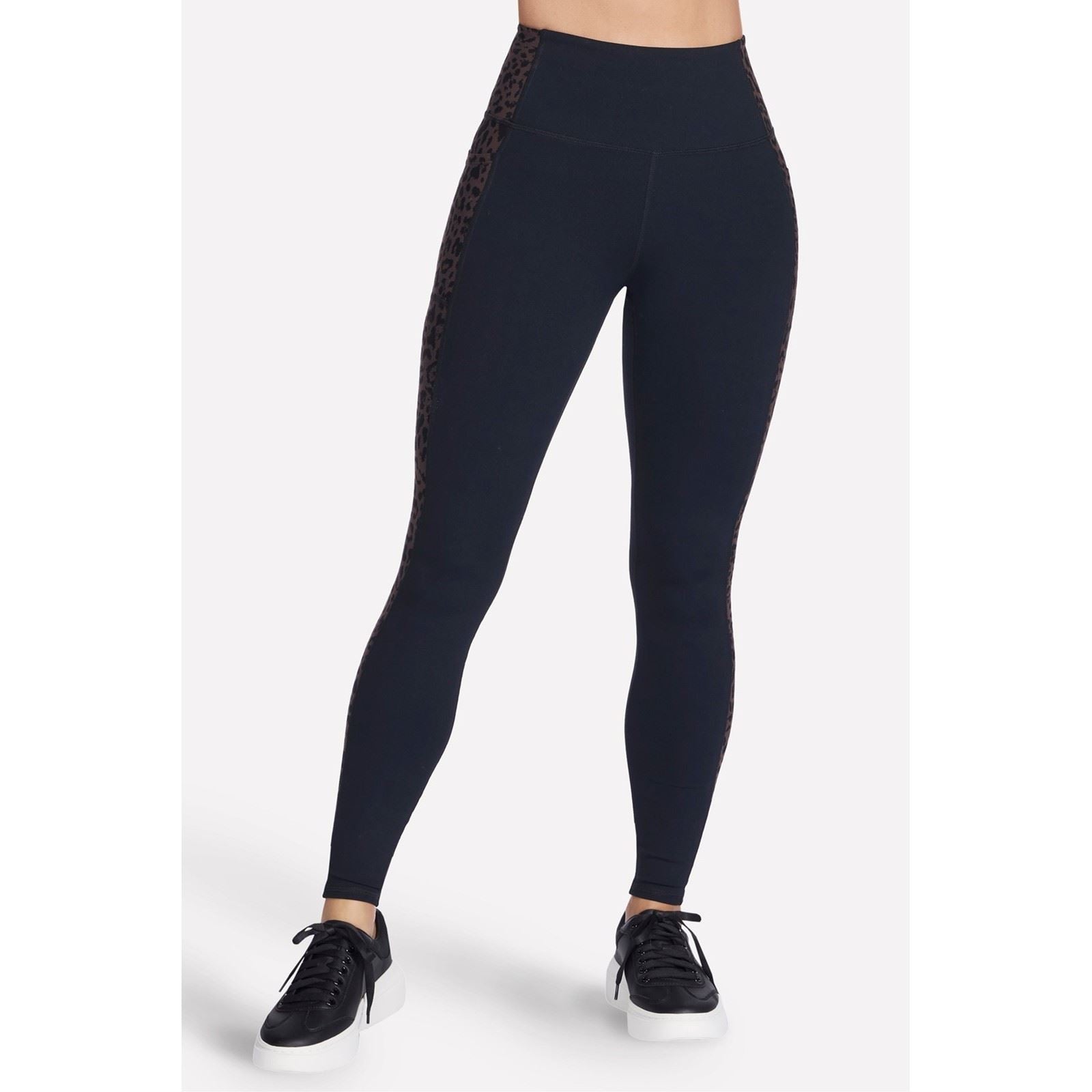 Skechers Performance GO WALK Cheetah Legging Leggings De Sport En Nylon Pour Femmes Marron