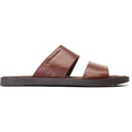 Base London Maven Sandales Homme En Cuir Marron Brûlé