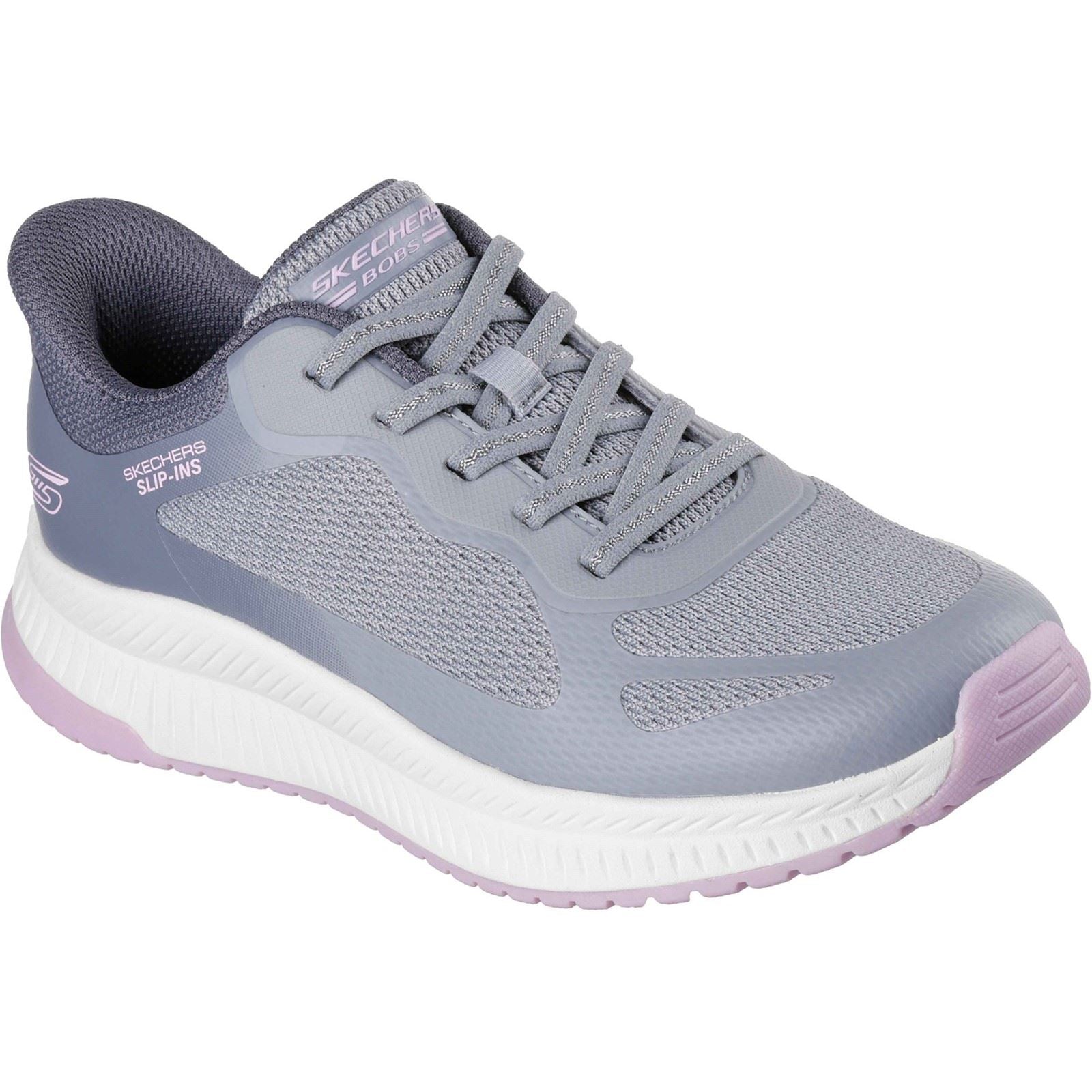 Skechers BOBS Squad 4 Staple Look Baskets Femmes Gris/Multi
