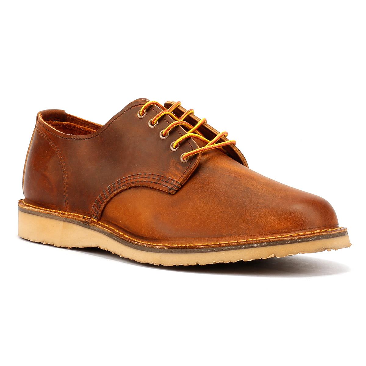 Red Wing Shoes Weekender Oxford Rough & Tough Chaussures En Cuir Marron À Lacets Pour Homme