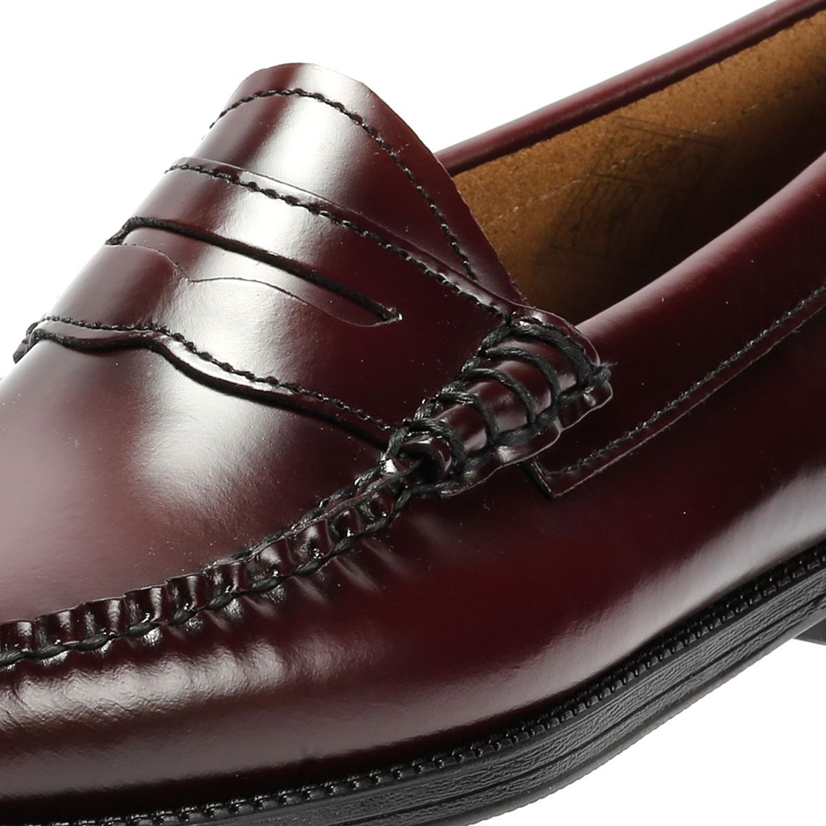 G. H. Bass Weejun II Mocassins Rouges En Cuir Pour Femmes