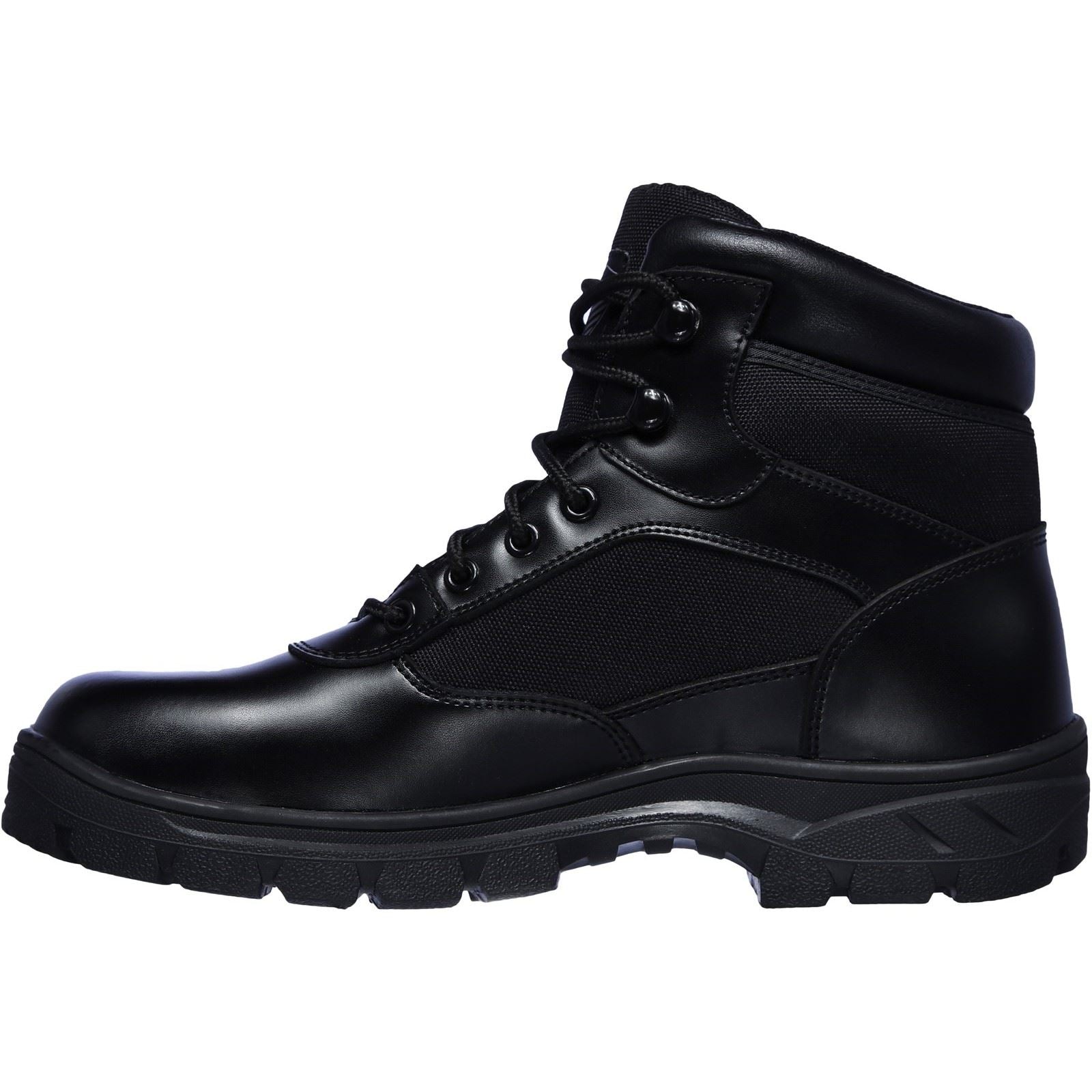 Skechers Workwear Wascana Benen WP Tactical Bottes De Sécurité En Cuir Pour Hommes Noires