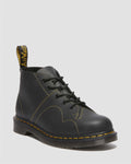 Dr. Martens Church Greasy Bottes Noires En Cuir