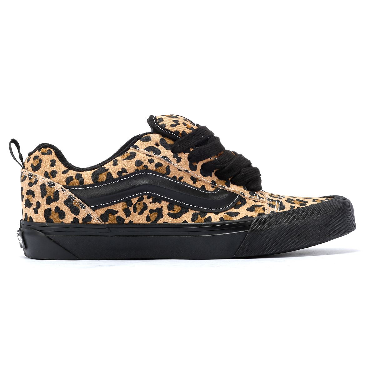 Vans Knu Skool Baskets Noires En Cuir
