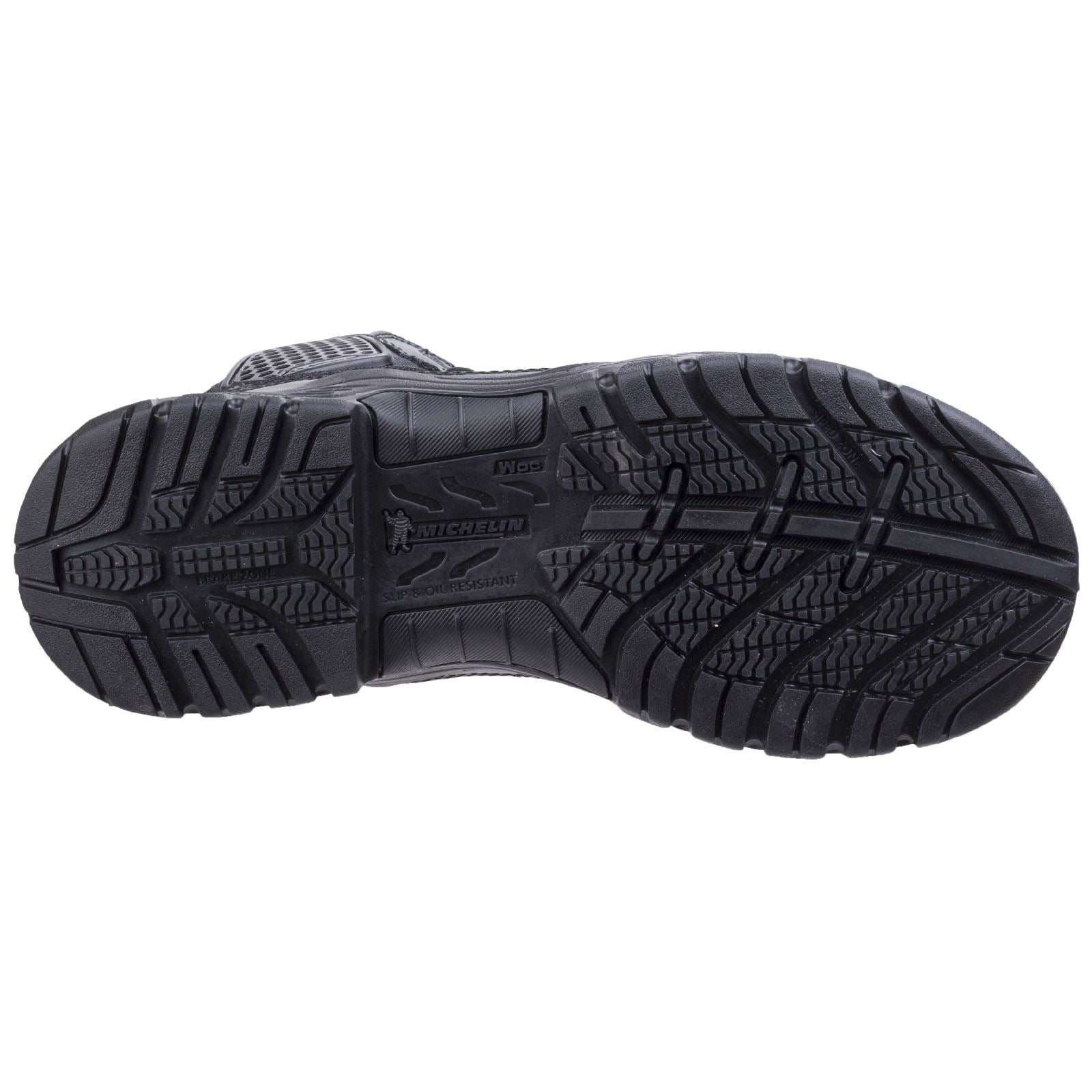 Magnum Bottes De Sécurité En Cuir Noir À Fermeture Éclair Latérale Strike Force 8.0 Wp