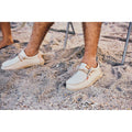 HEYDUDE Wally Coastline Chaussures Bateau Blanches En Toile Pour Hommes