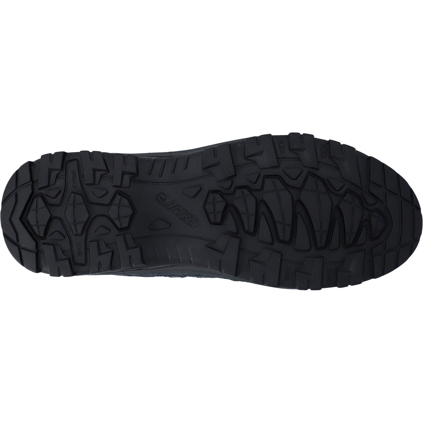 Hi-Tec Bandera Expedition Low Chaussures De Randonnée Pour Hommes En Cuir Gris Foncé/noir