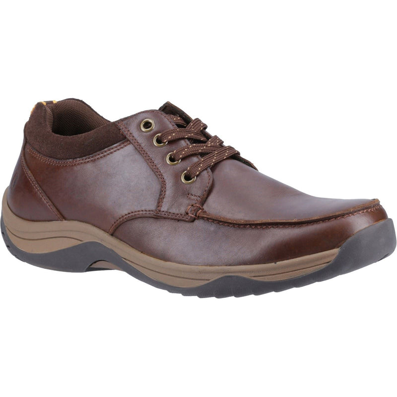 Hush Puppies Derek Chaussures Pour Hommes En Cuir À Lacets Couleur Café