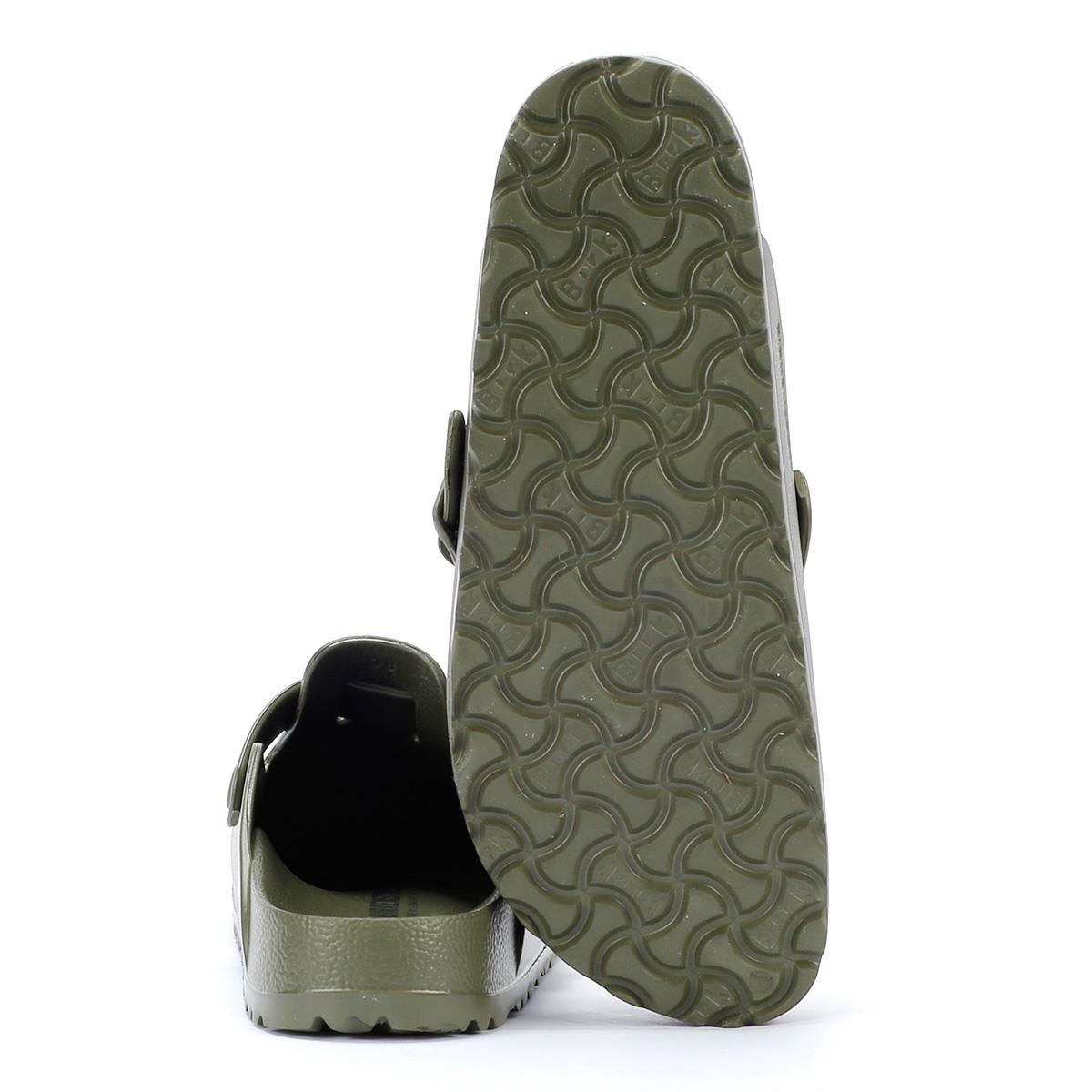 Birkenstock Boston Sabots Kaki Pour Femmes