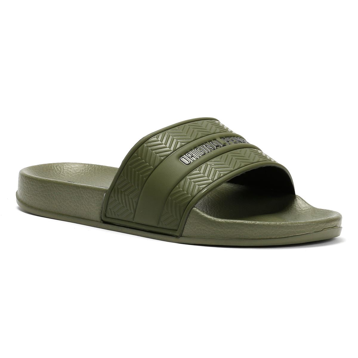 Penguin Paradise Tongs Vertes Pour Hommes