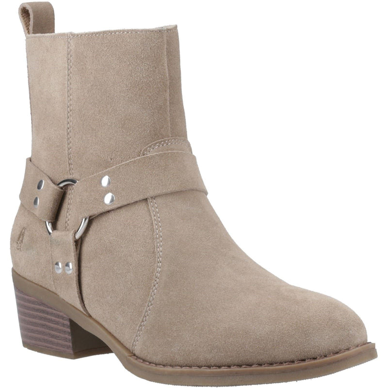 Hush Puppies Iria Bottes À Talons Taupe Pour Femme En Suède