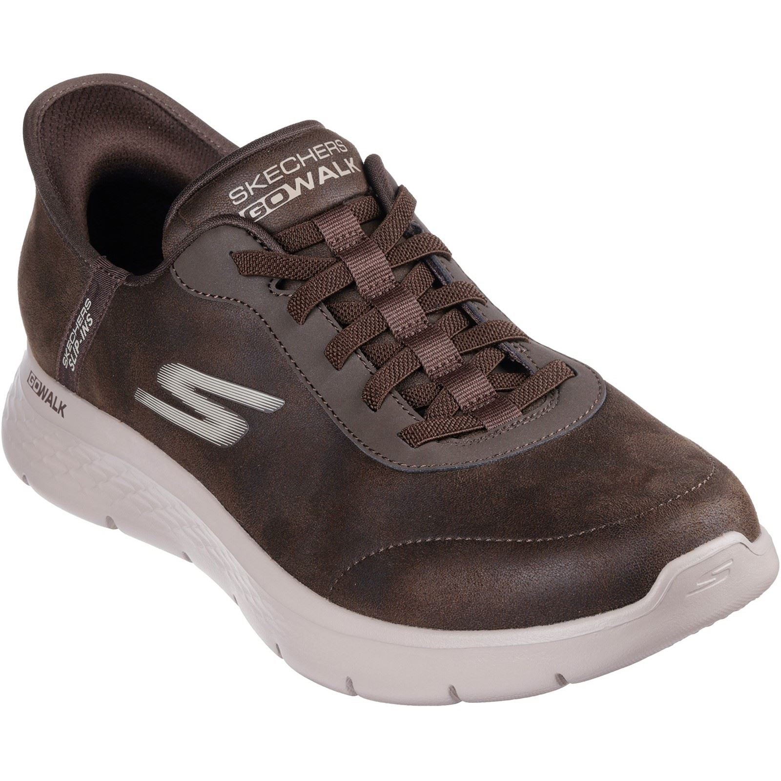 Skechers GO WALK Flex Smooth Motion Chaussures De Sport Marron Pour Hommes