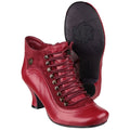 Hush Puppies Vivianna Bottes Rouges En Cuir Pour Femmes
