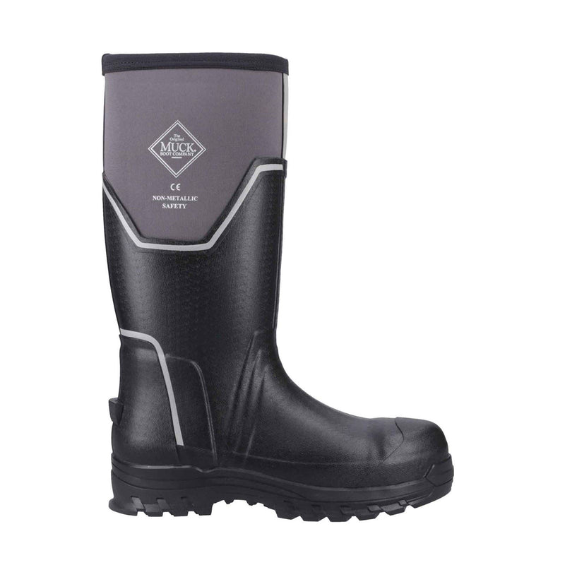 Muck Boots Grit S5 Bottes En Caoutchouc Pour Homme Noir/gris