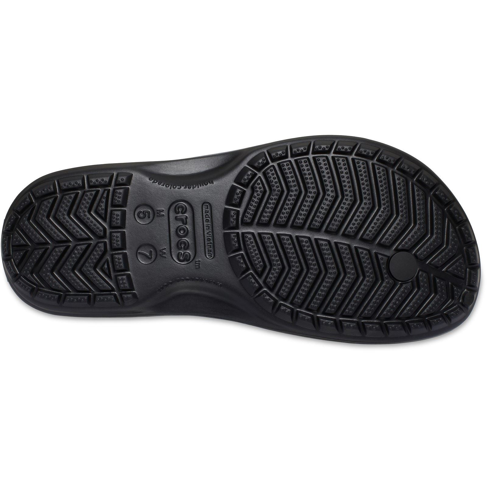 Crocs Crocband Flip Tongs En Caoutchouc Noir/Grey Ardoise