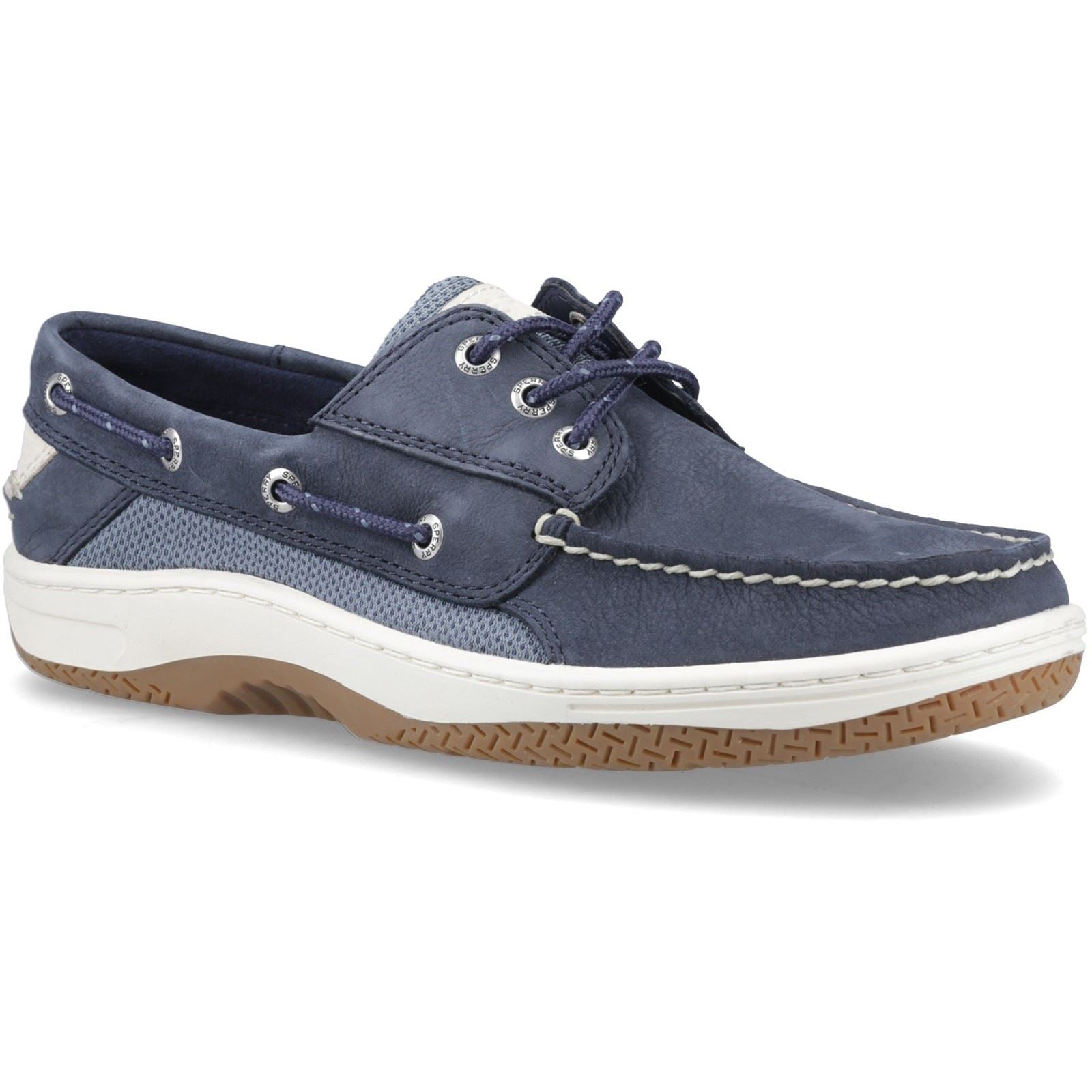 Sperry Billfish 3 Eye Chaussures Bateau Pour Hommes En Cuir Bleu Marine