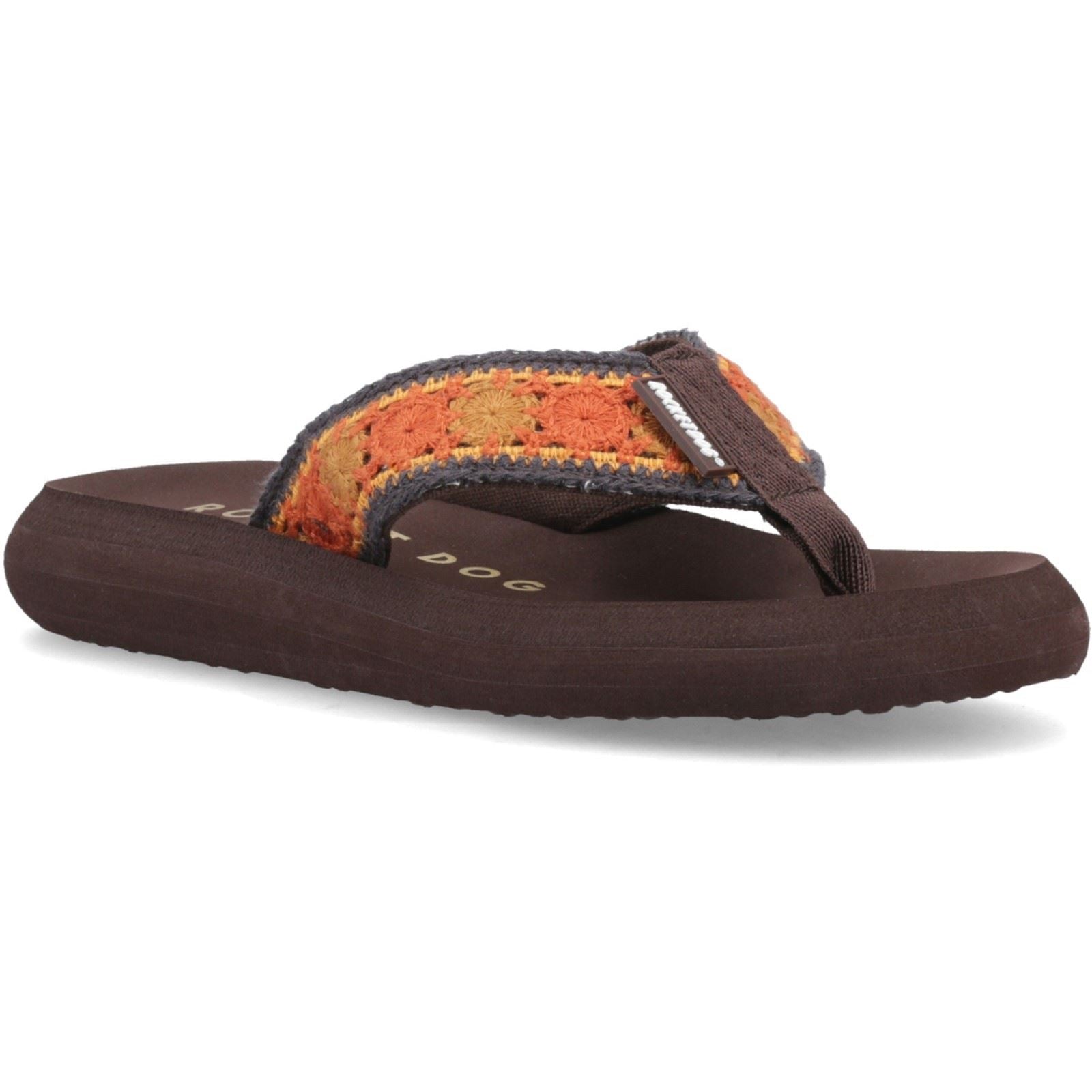 Rocket Dog Spotlight Marlow Tongs Femme Marron/Multi En Textile