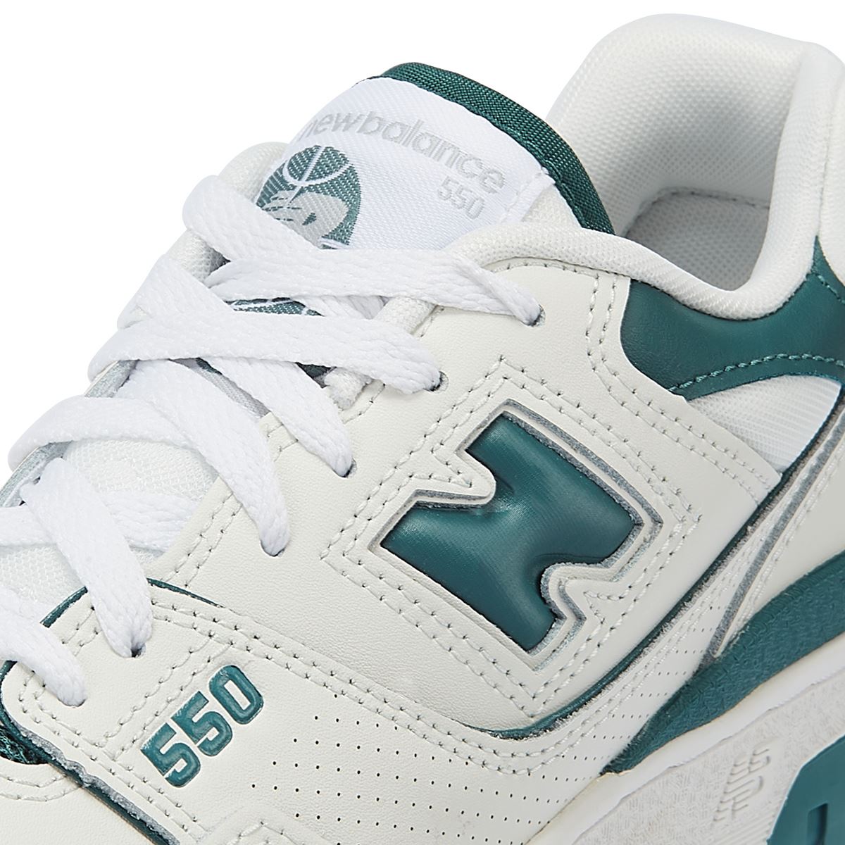 New Balance 550 Baskets Blanches/Vertes Pour Femmes