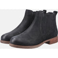 Hush Puppies Edith Bottes Noires En Cuir Pour Femmes